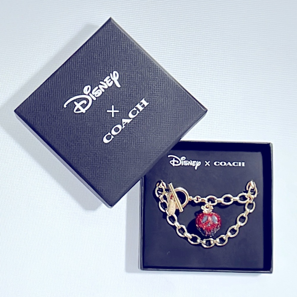 🍎 DISNEY X COACH POISON APPLE BRACELET 🍎 NWT 🍎